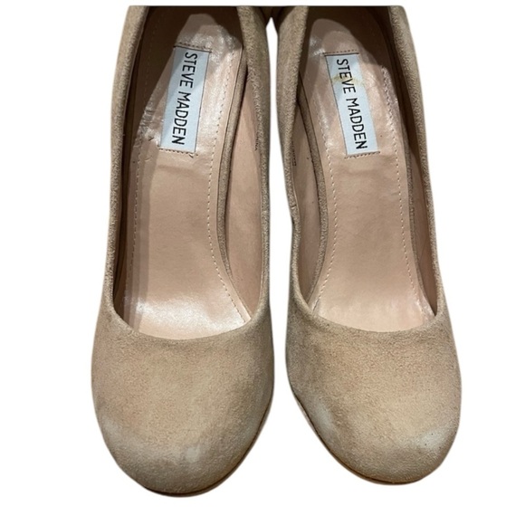 Steve Madden Parfait Blush Suede Diamond Bow High Heels Women’s Size 8.5 - Picture 8 of 14